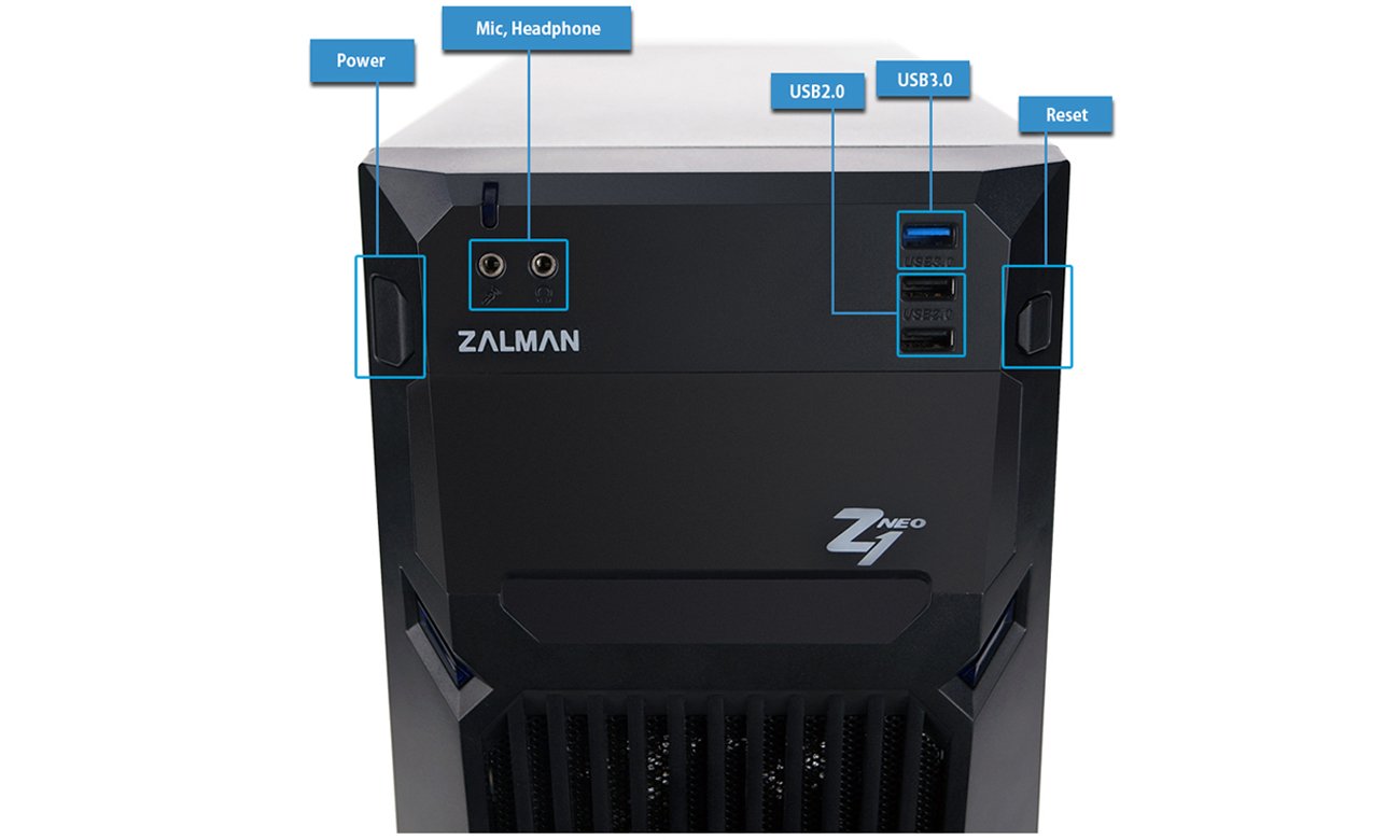 Передняя панель Zalman Z1 Neo USB 3.0