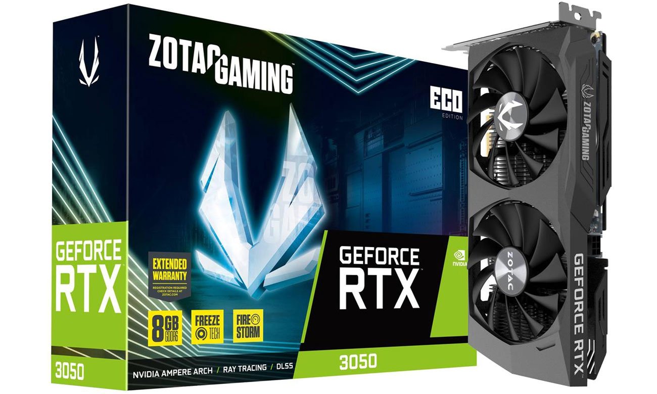 Zotac GeForce RTX 3050 ECO 8 ГБ GDDR6