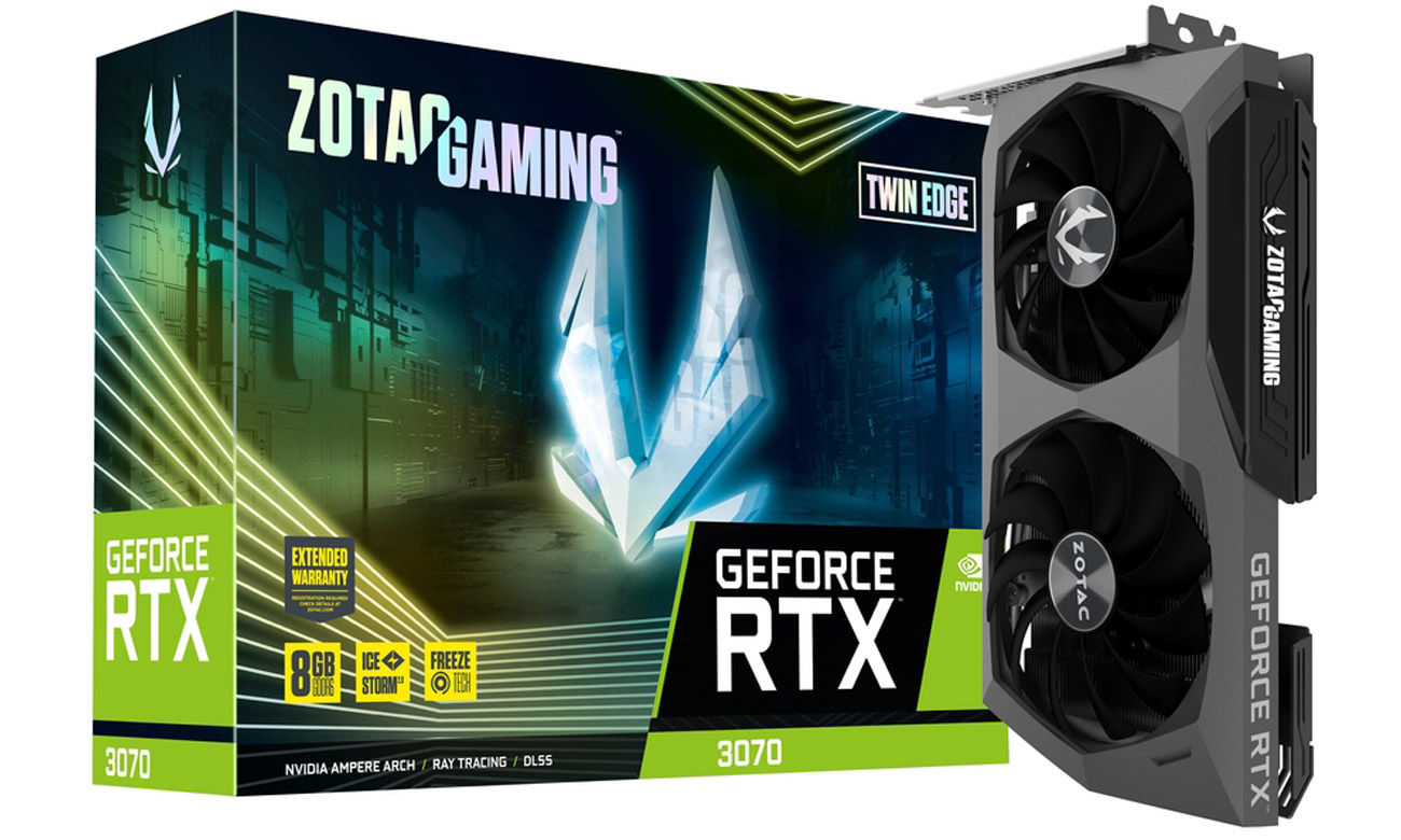 Видеокарта Zotac GeForce RTX 3070 Twin Edge LHR 8 ГБ