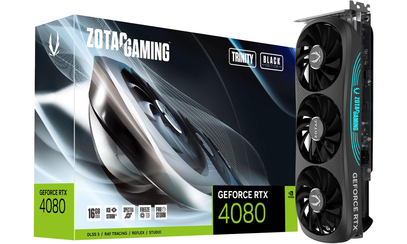 Zotac GeForce RTX 4080 Gaming Trinity Black Edition 16 ГБ GDDR6X