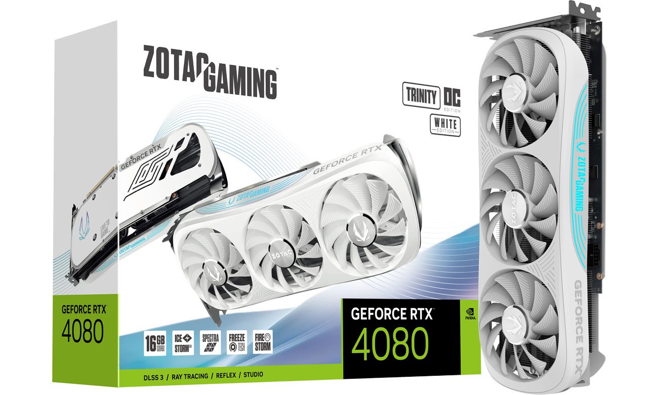 Zotac GeForce RTX 4080 Gaming Trinity OC White Edition 16 ГБ GDDR6X