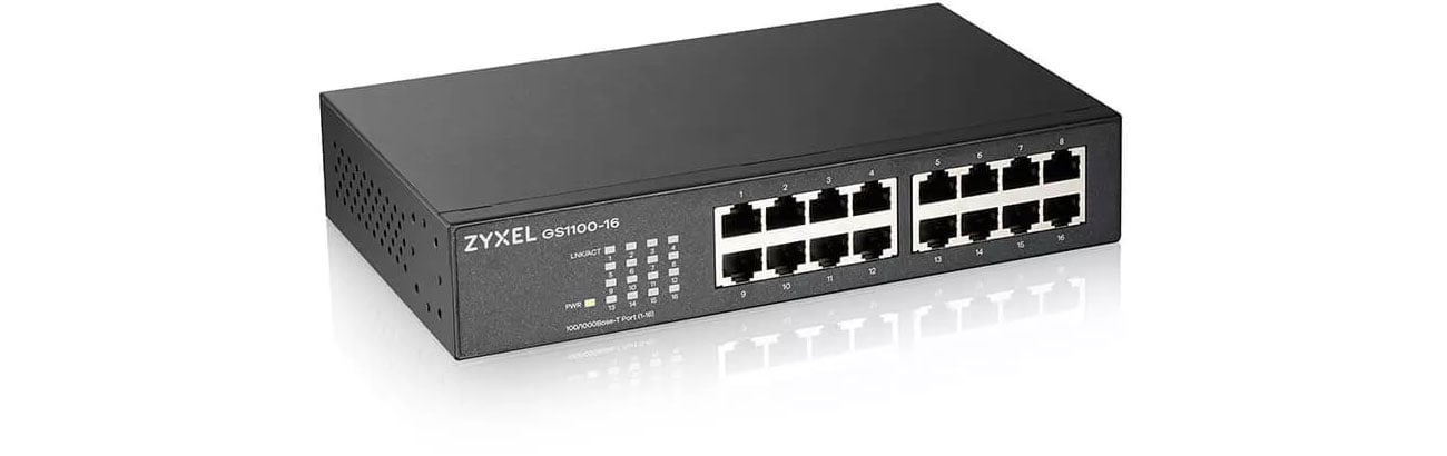 Коммутатор Zyxel 16p GS1100-16 (16x10/100/1000Mbit)