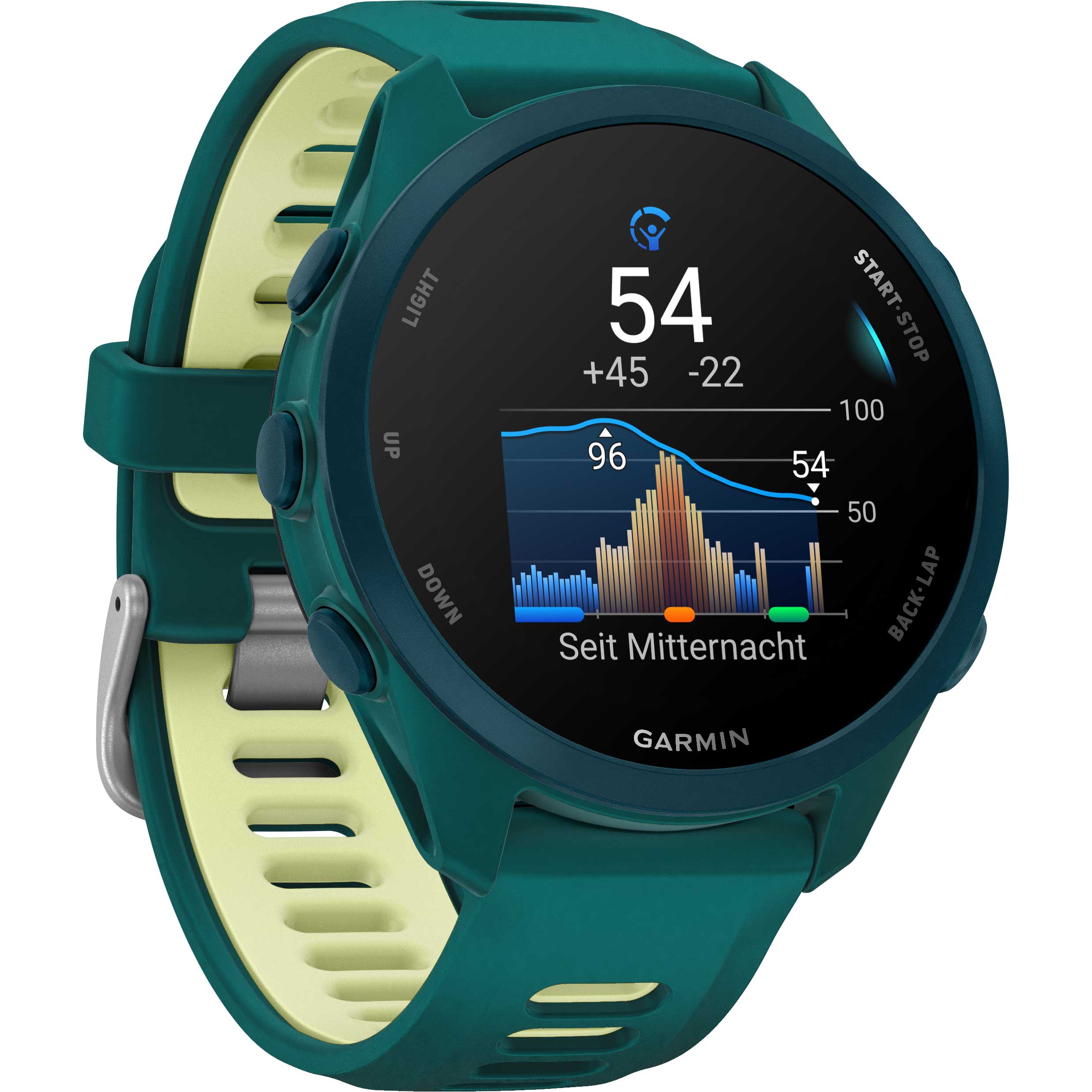 Garmin Forerunner 170 Music Teal Green with Teal Green/Citron Band (010-03920-12)